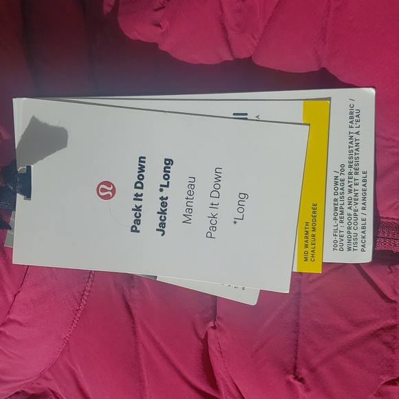 Lululemon Pack It Down Long Jacket Raspberry 6 NWT - Picture 8 of 11